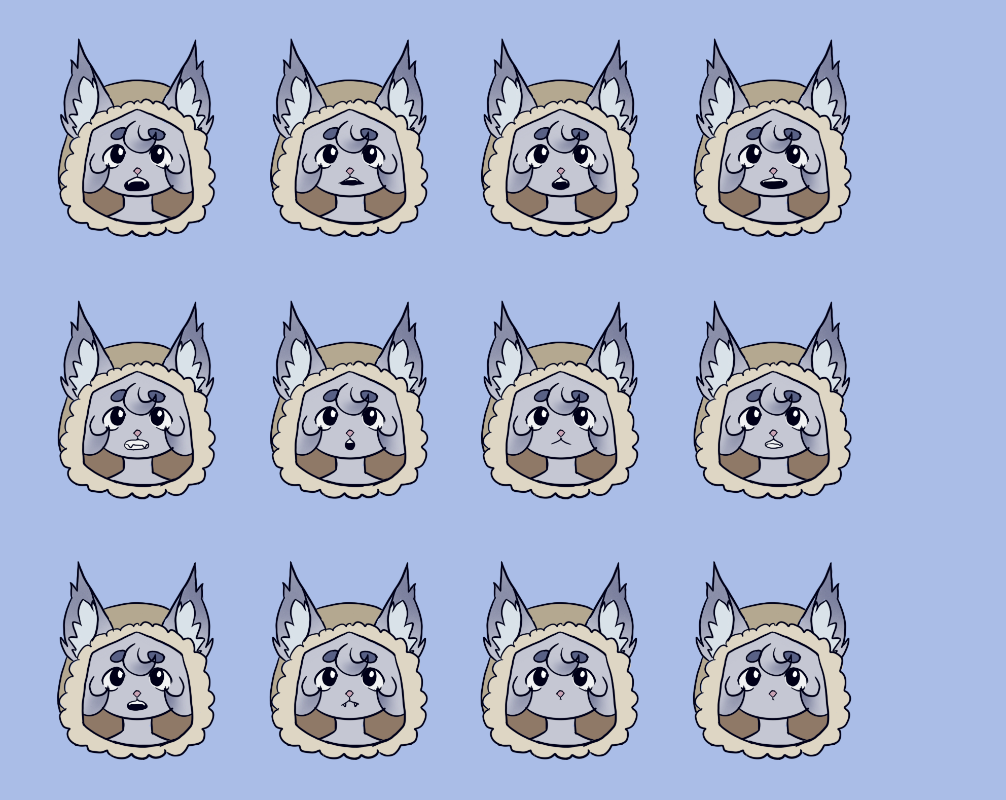 Mouth charts frowning