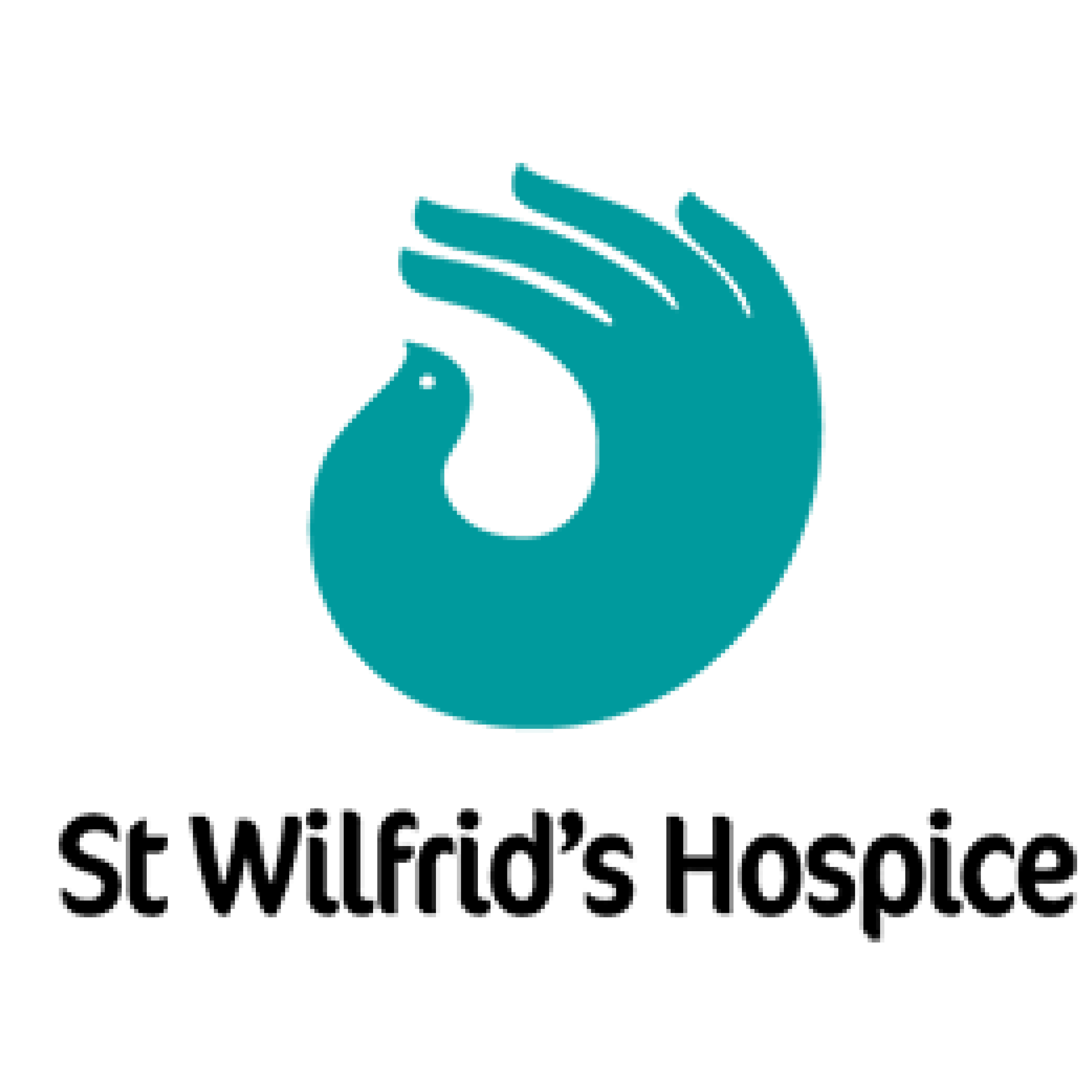 Illustration of a hand in a teal color making an OK gesture, with a small bird perched on the thumb.