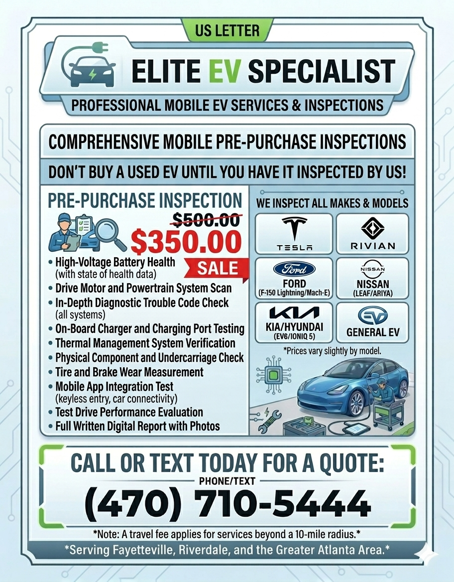 EV Pre Purchase Inspection