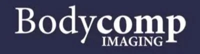 BodyComp Imaging logo with white text on a dark blue background