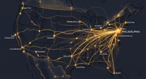 Mid-Atlantic Routing Map