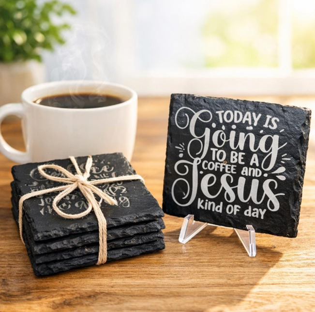 Custom Faith coasters