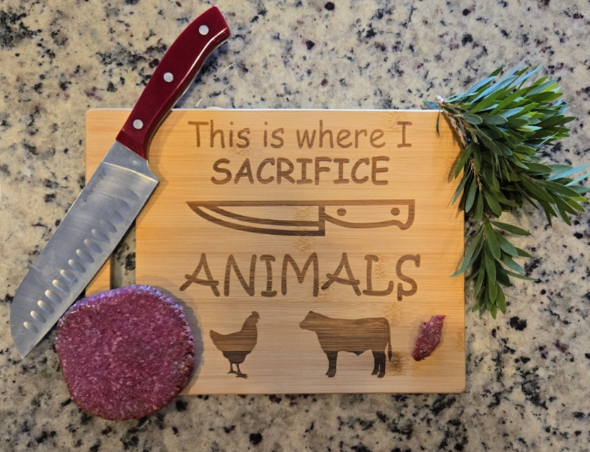 Humorous Custom Bamboo Cutting Board
