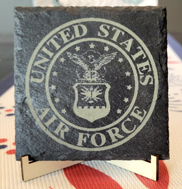 Military Insignia Slate Coasters