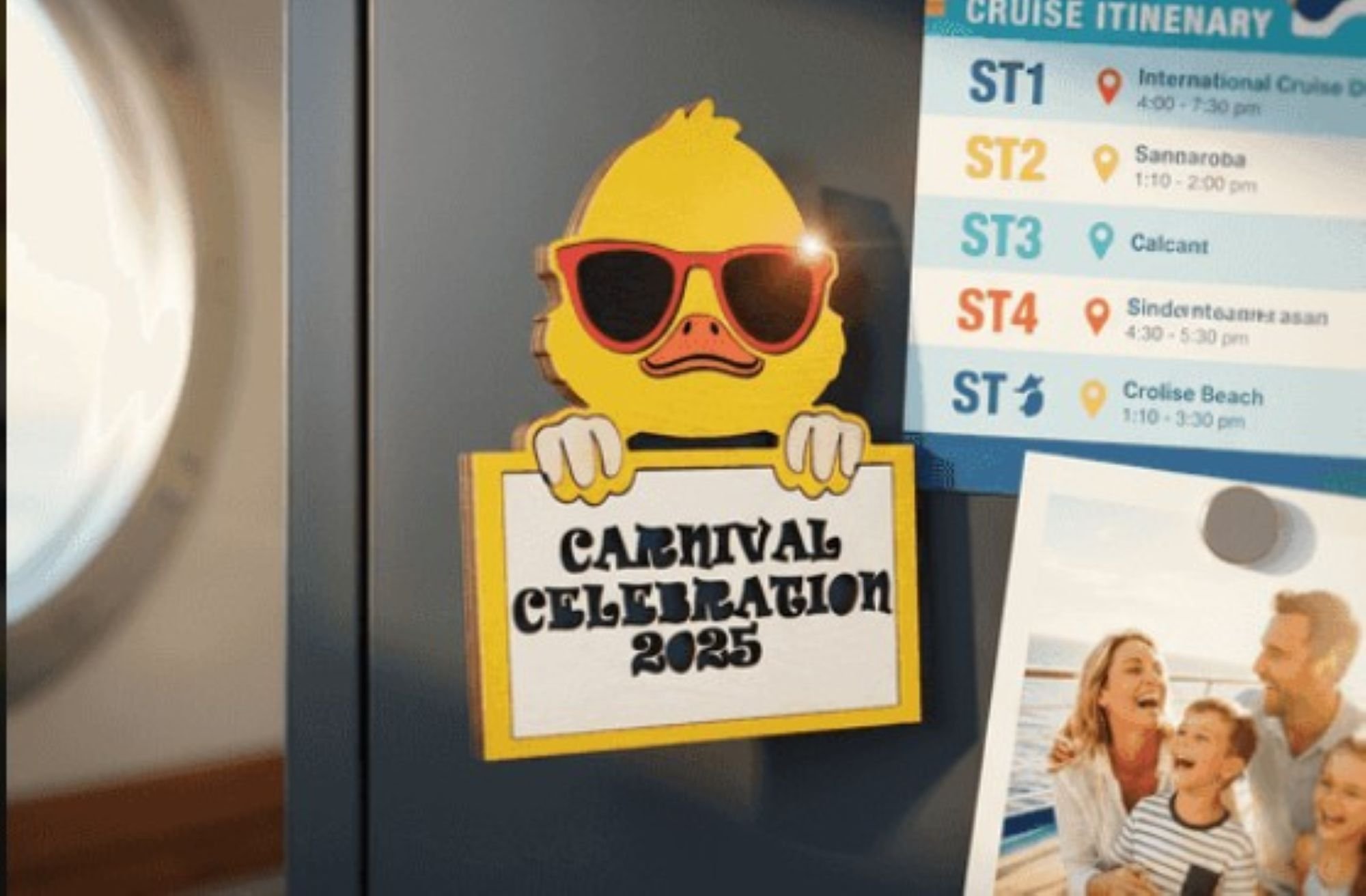 Personalized Cruise Duck Magnet