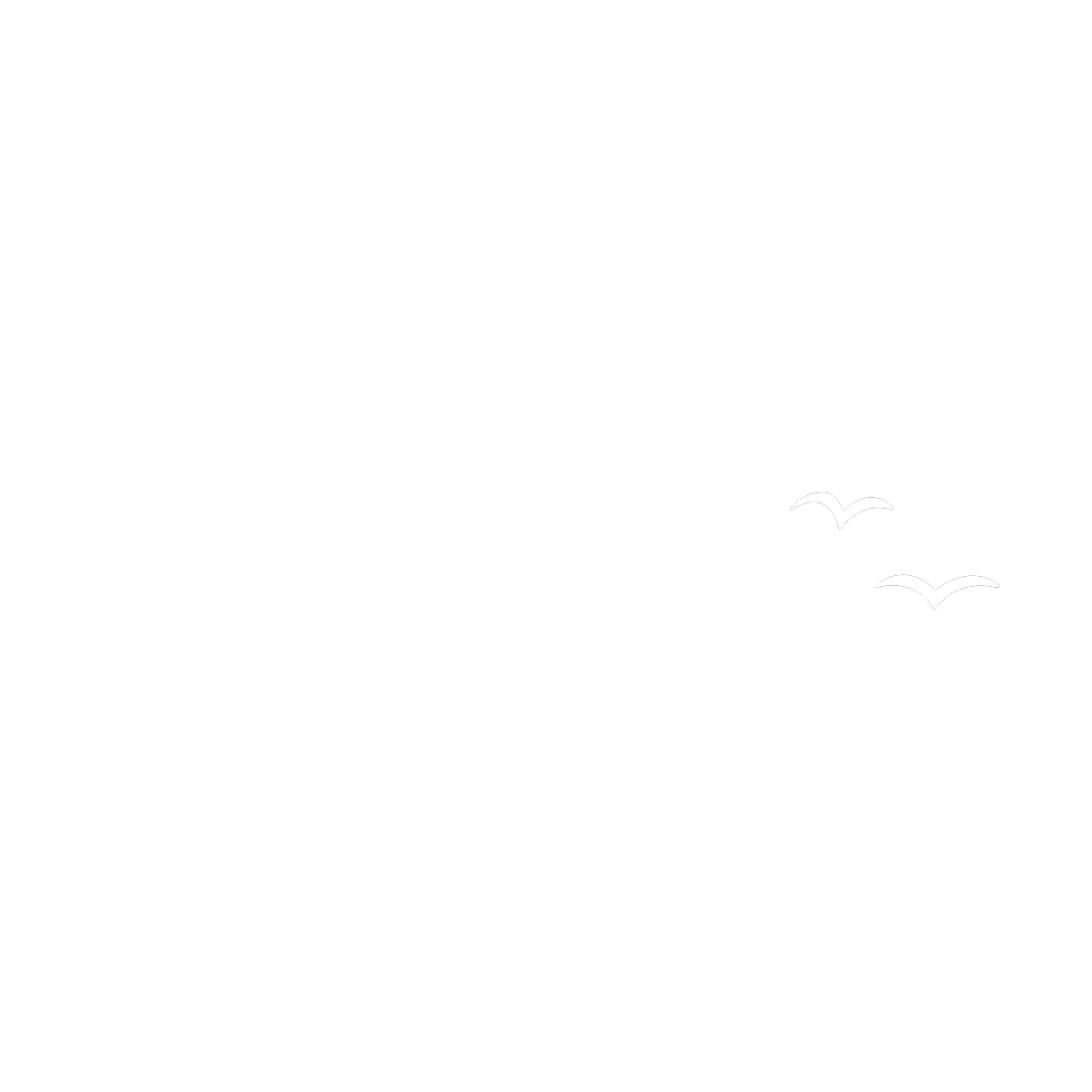 Black background with white text that reads 'FLAT And Free' and features small stylized birds flying.