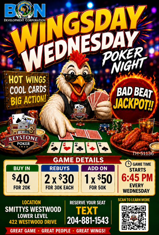 WEDNESDAY NIGHT POKER AT THE WESTWOOD HOTEL