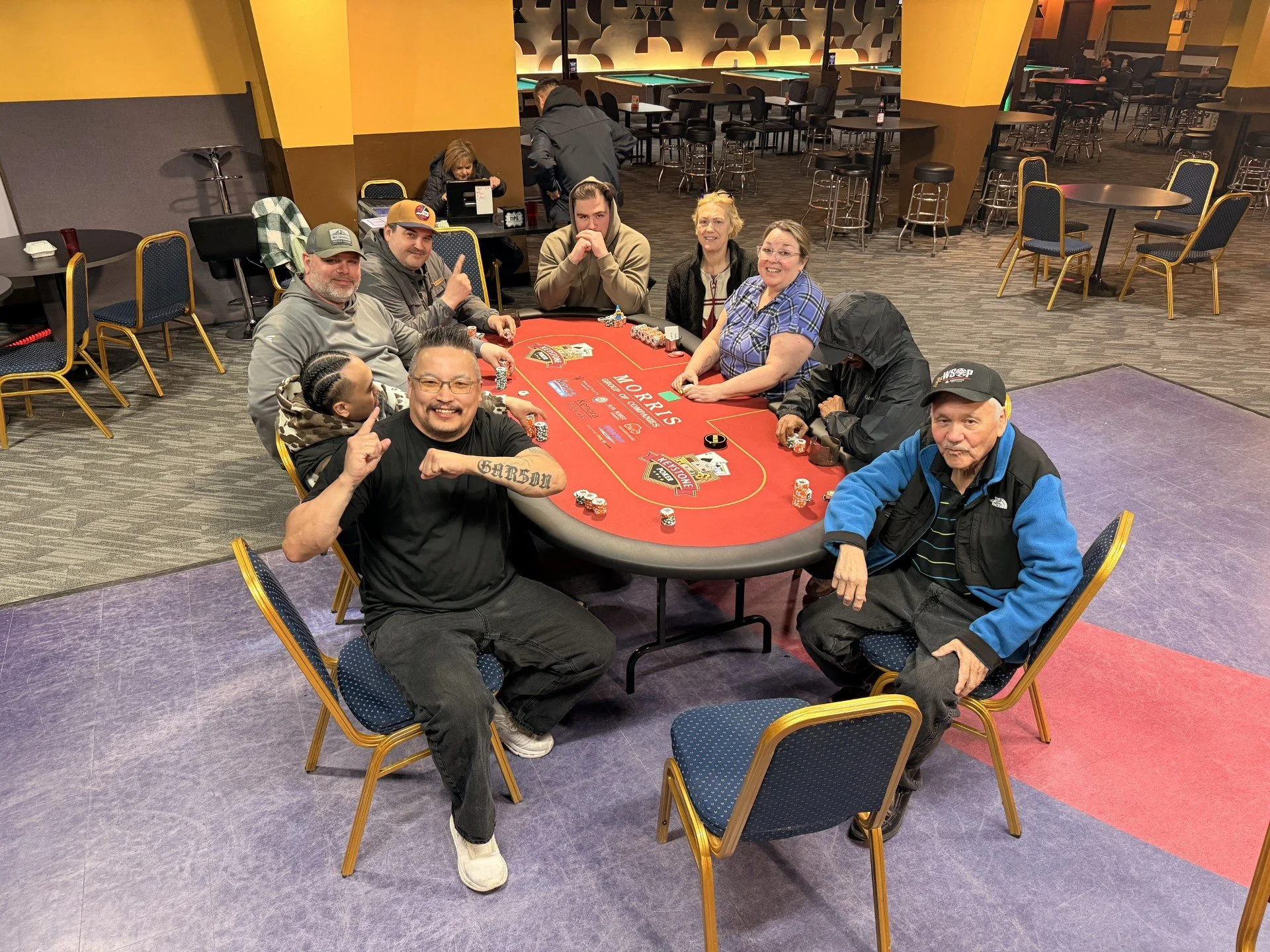 Opening Monday  Night for Keystone Poker At Sonix Bar and Grill - Final Table Picture 