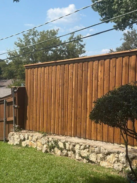 New wood fence in Fort Worth Texas