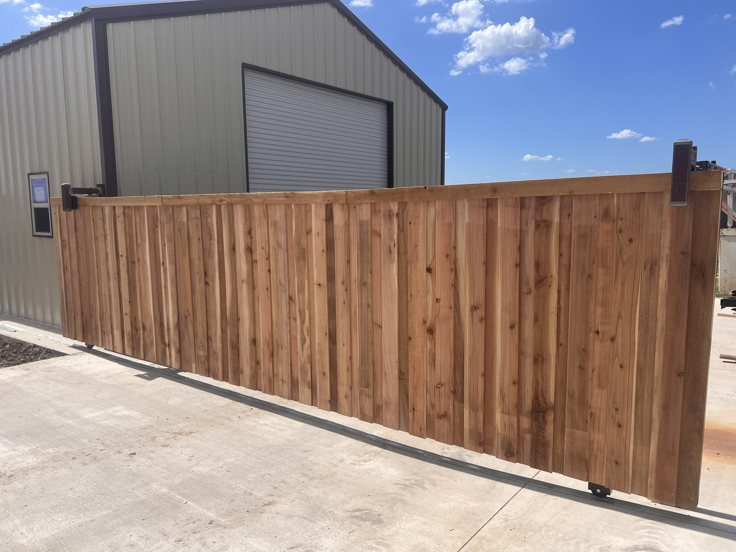 New wood fence in Fort Worth Texas