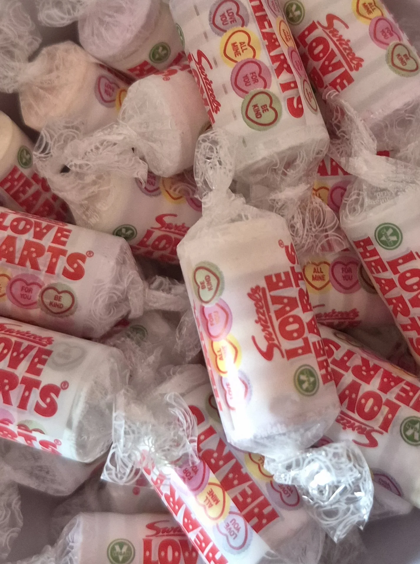 Mini love heart rolls
