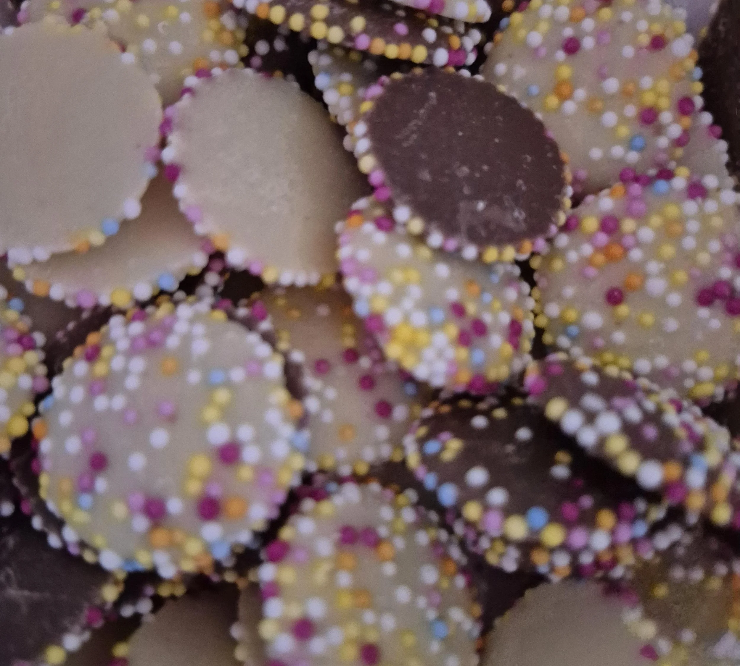 Chocolate jazzies and snowies mix