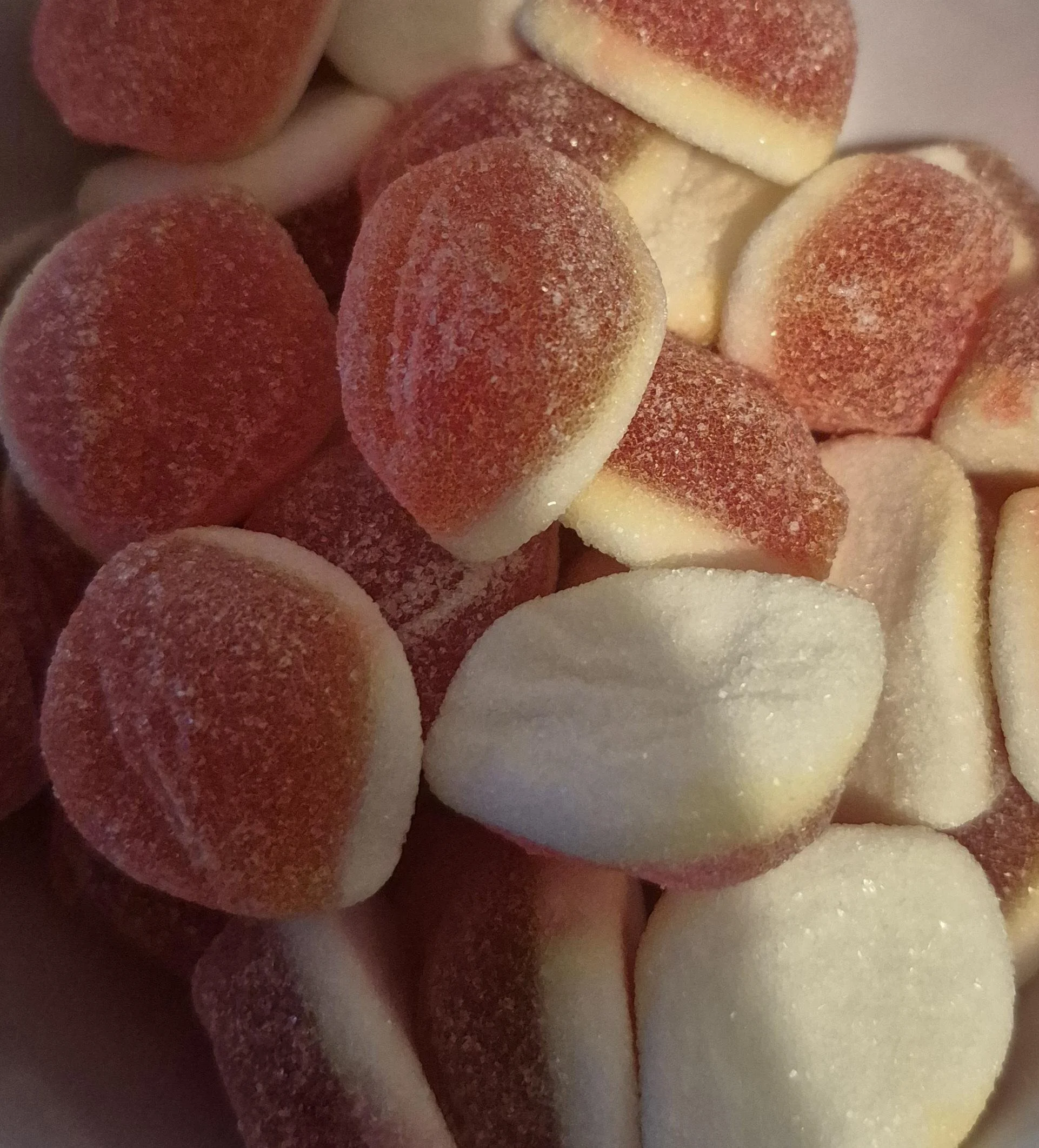 Jelly filled peaches
