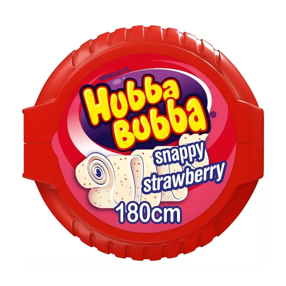 Hubba Bubba snappy strawberry mega tape