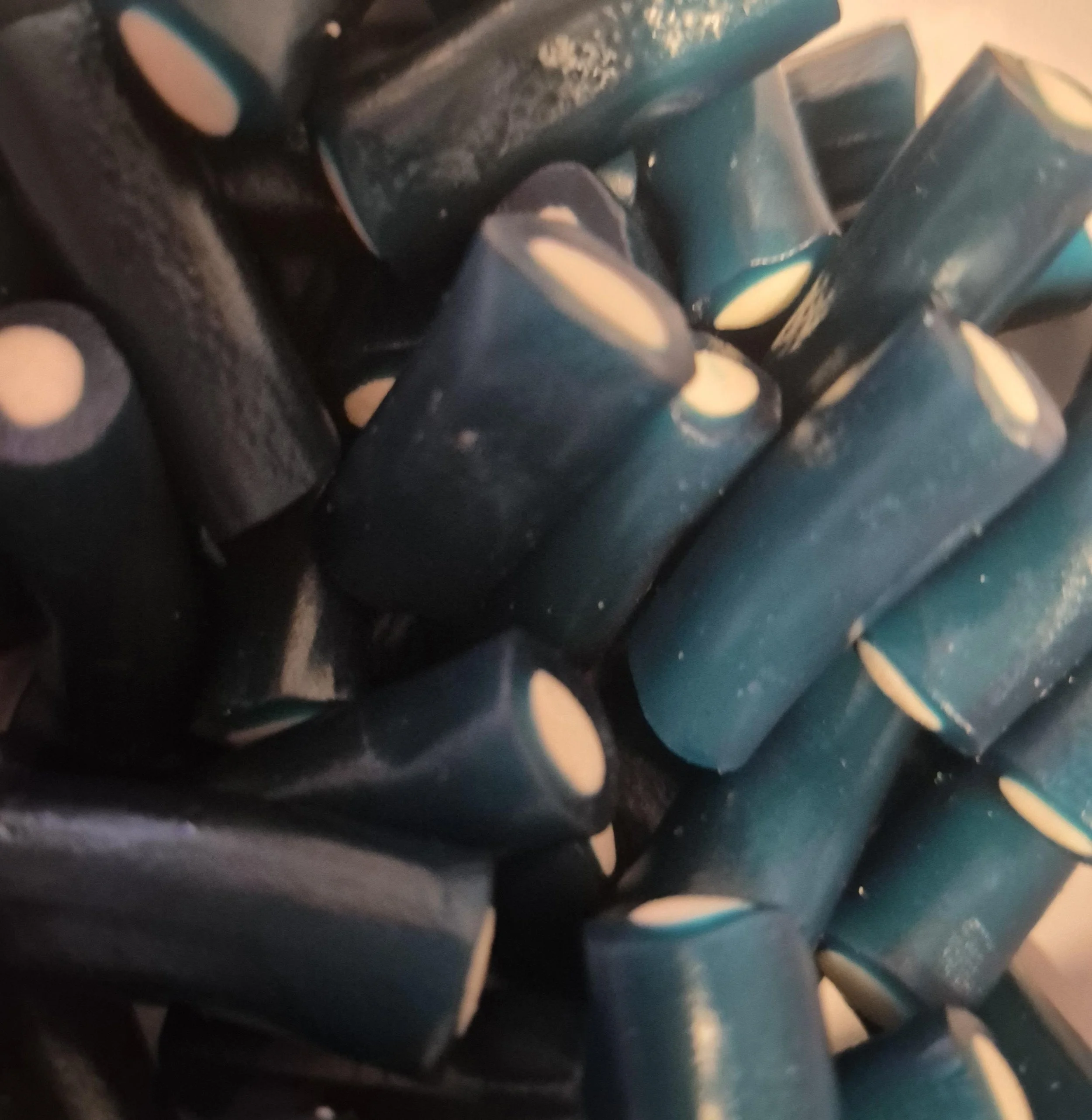 Blue raspberry bites