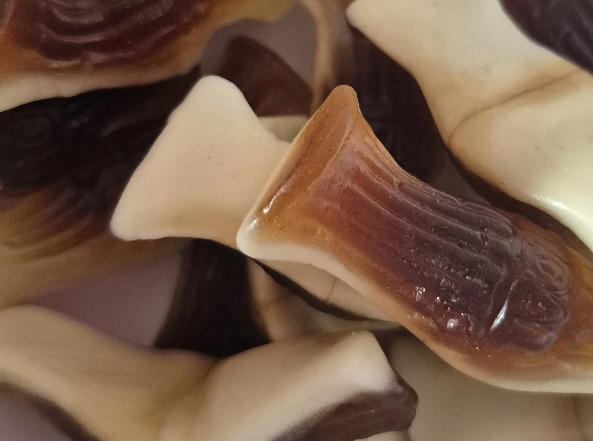 Jelly filled cola bottles