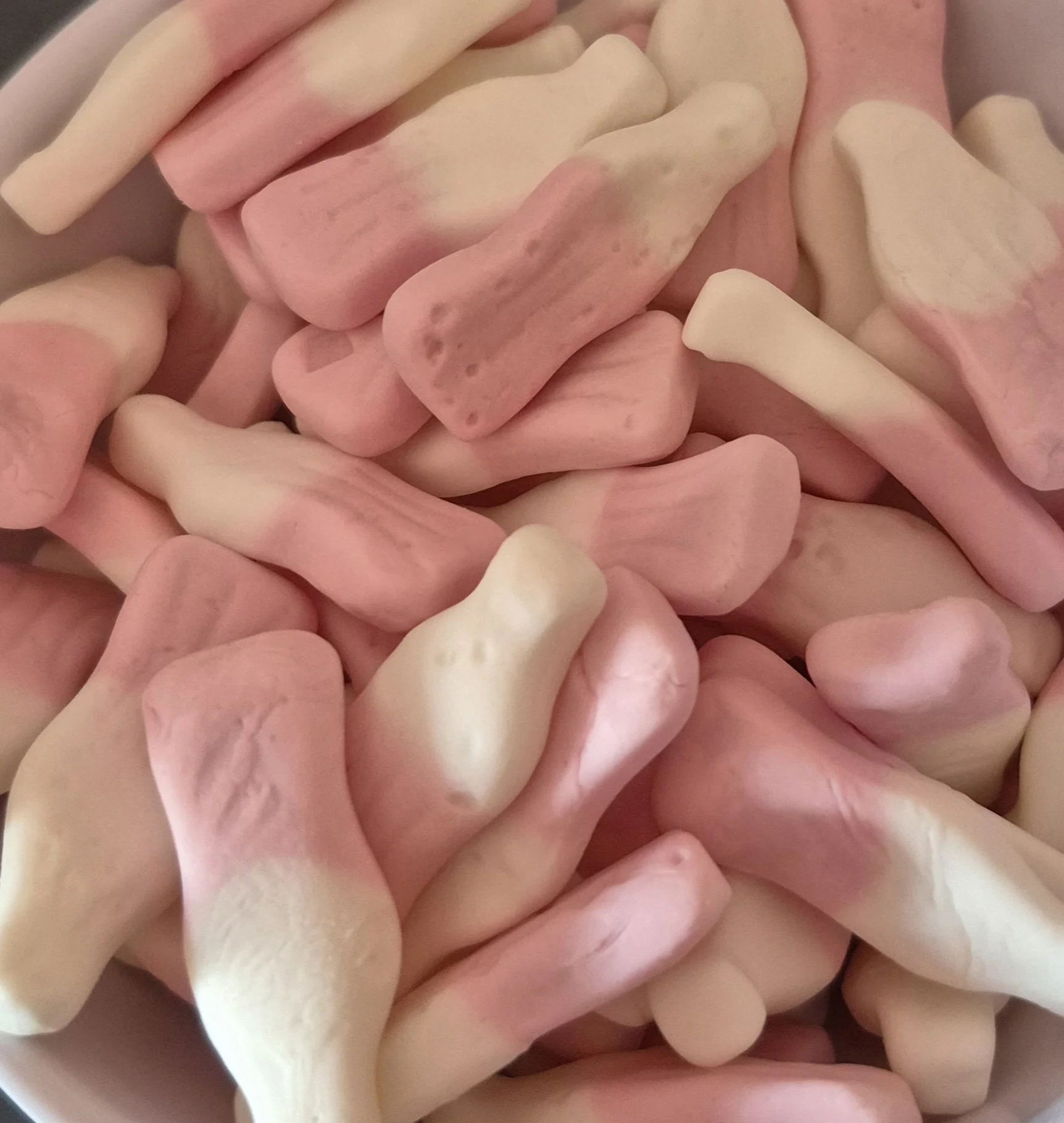 Strawberry milkshake bottles