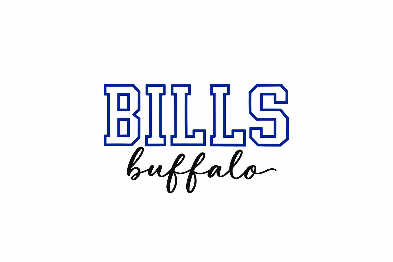 BILLS Applique Football Sweatshirt