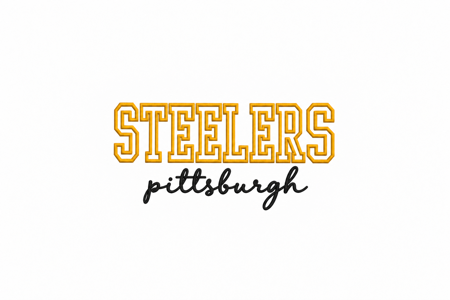 STEELERS Applique Football Sweatshirt