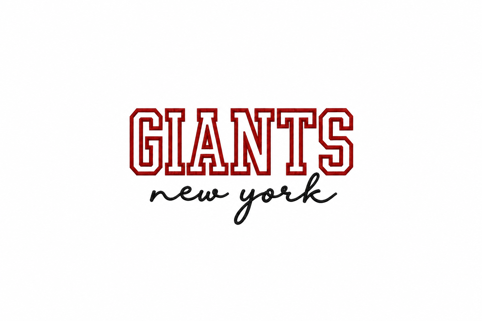 GIANTS Applique Football Sweatshirt
