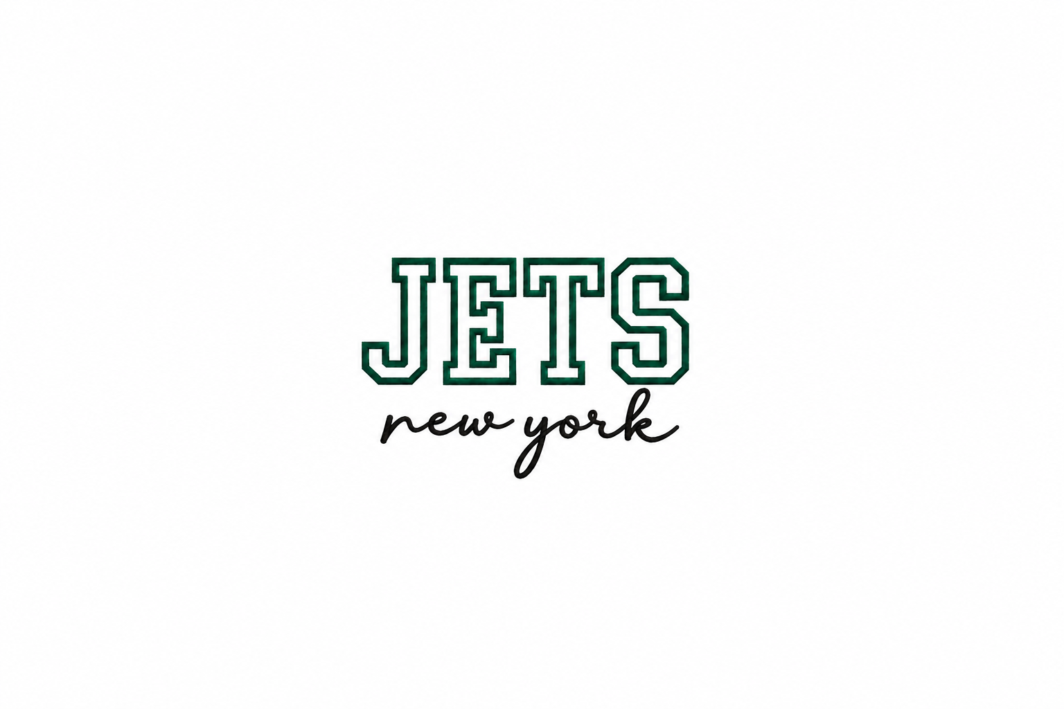 JETS Applique Football Sweatshirt