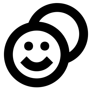 A black silhouette of a person climbing a mountain with a flag at the peak, set against a white background.