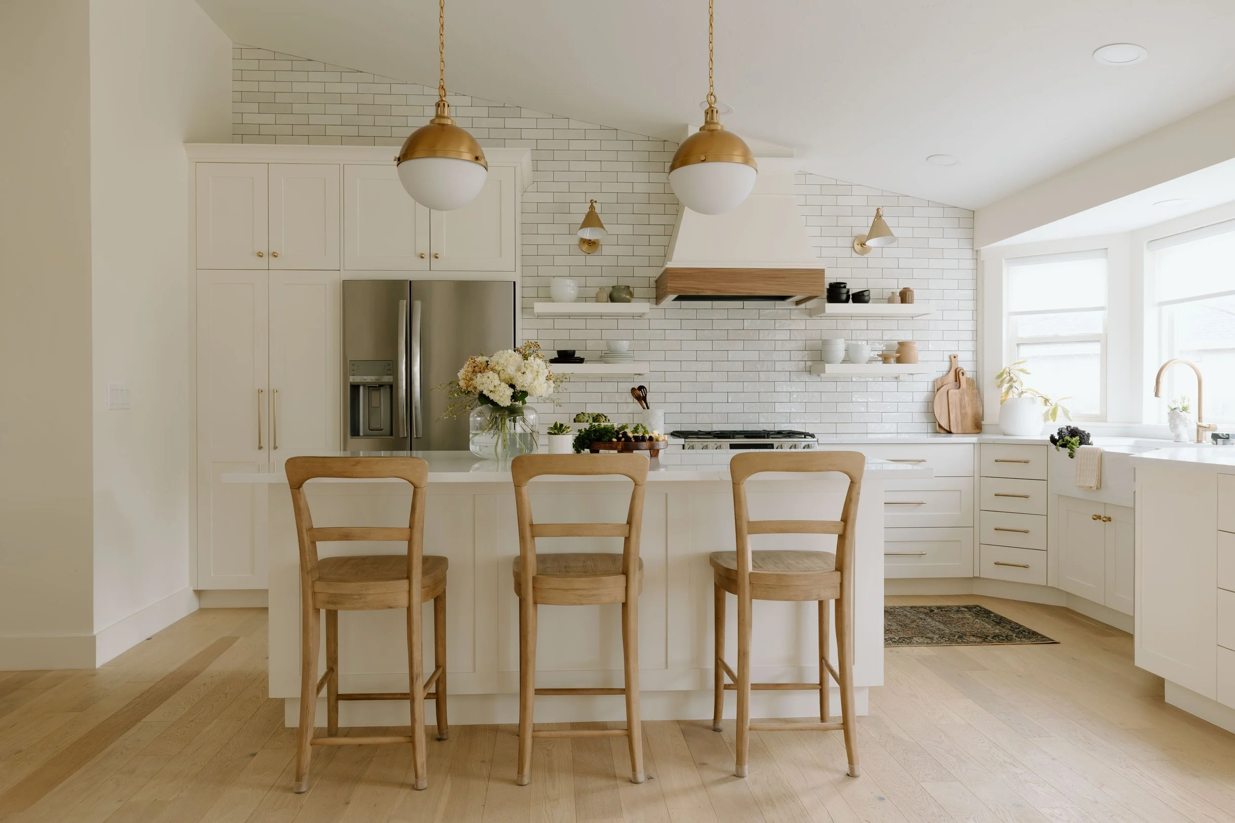 Organized kitchen in a busy family's Charlotte, NC home