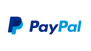 PayPal logo with stylized blue 'P' and 'PayPal' text