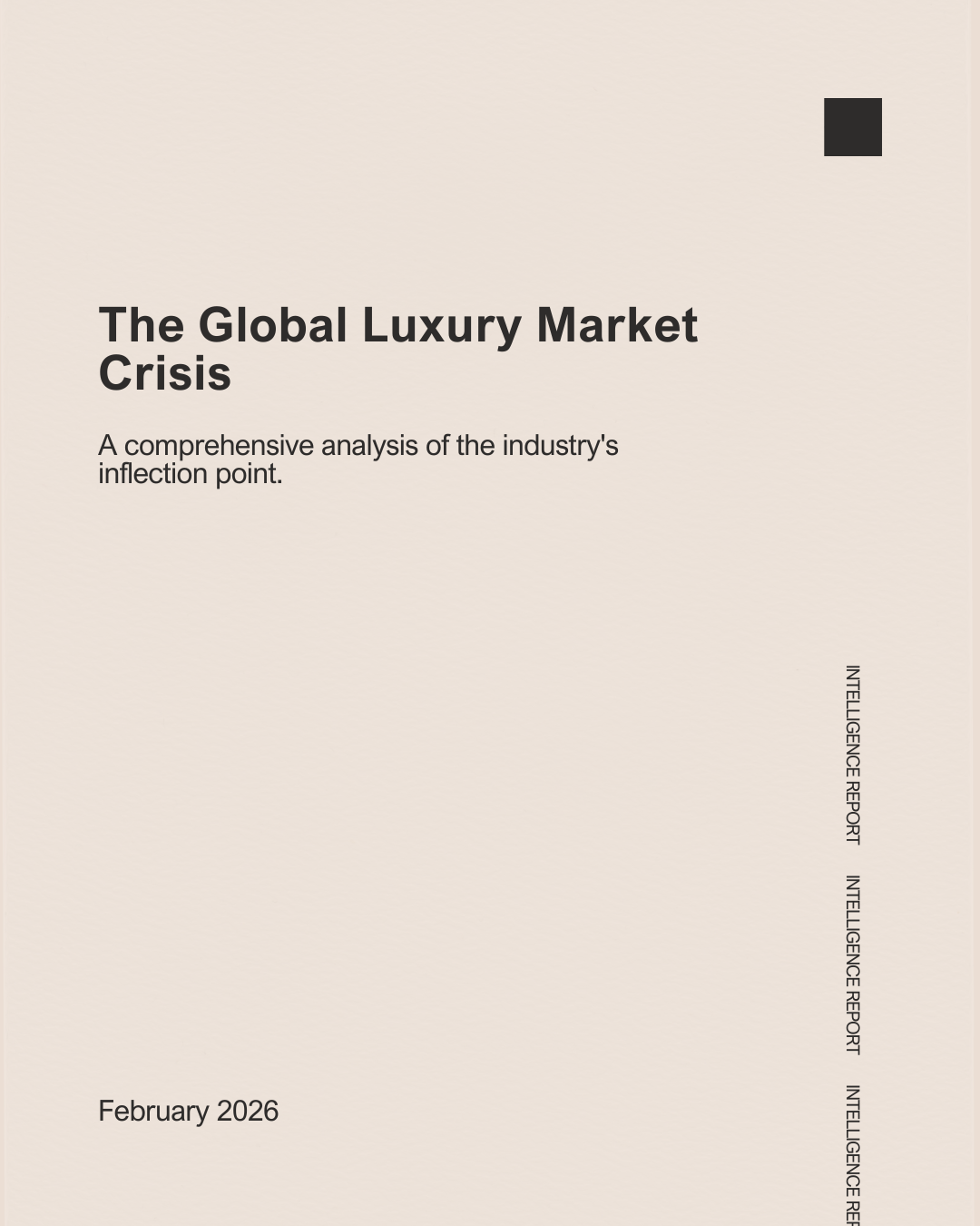 The Global Luxury Market Crisis