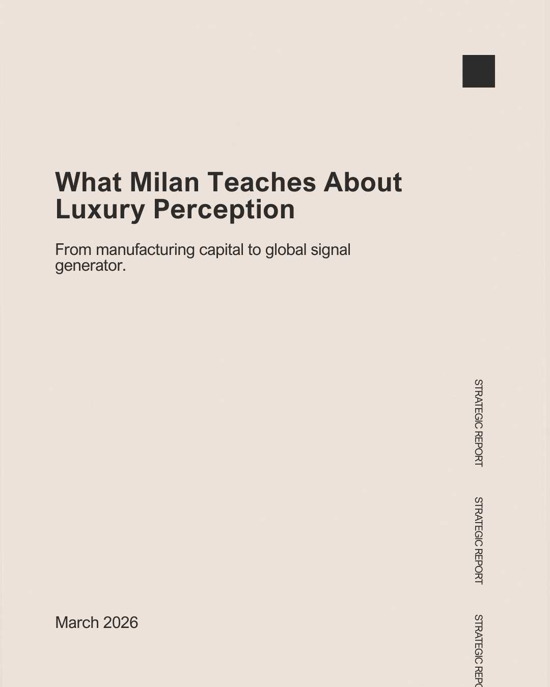 What Milan Teaches About Luxury Perception