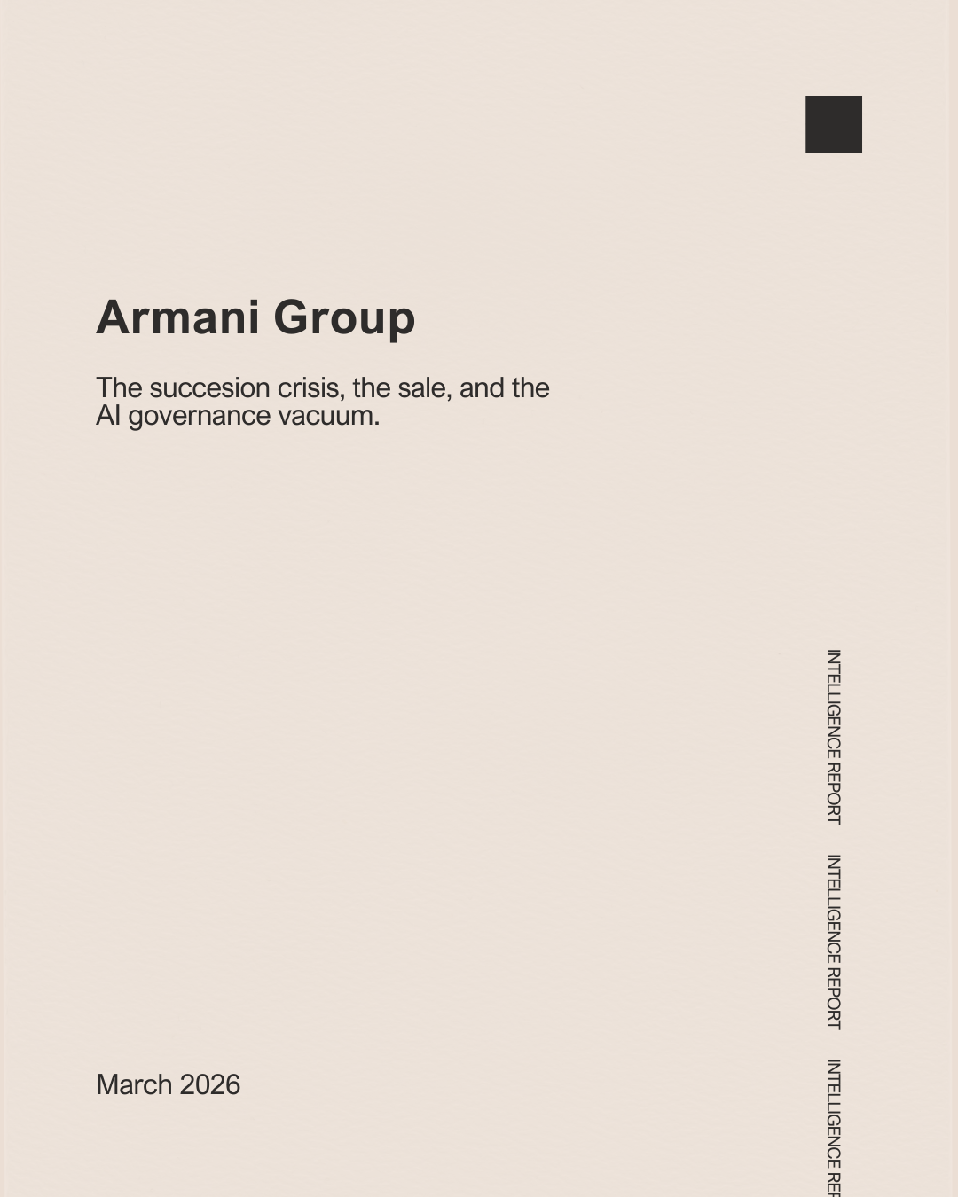Armani Group Succesion