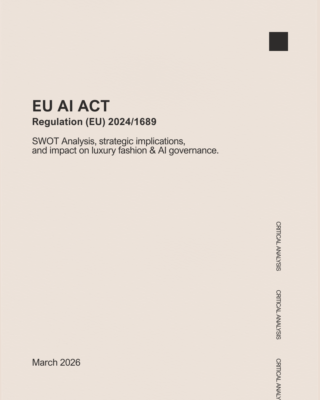 EU AI Act and Impact on Luxury Fashion