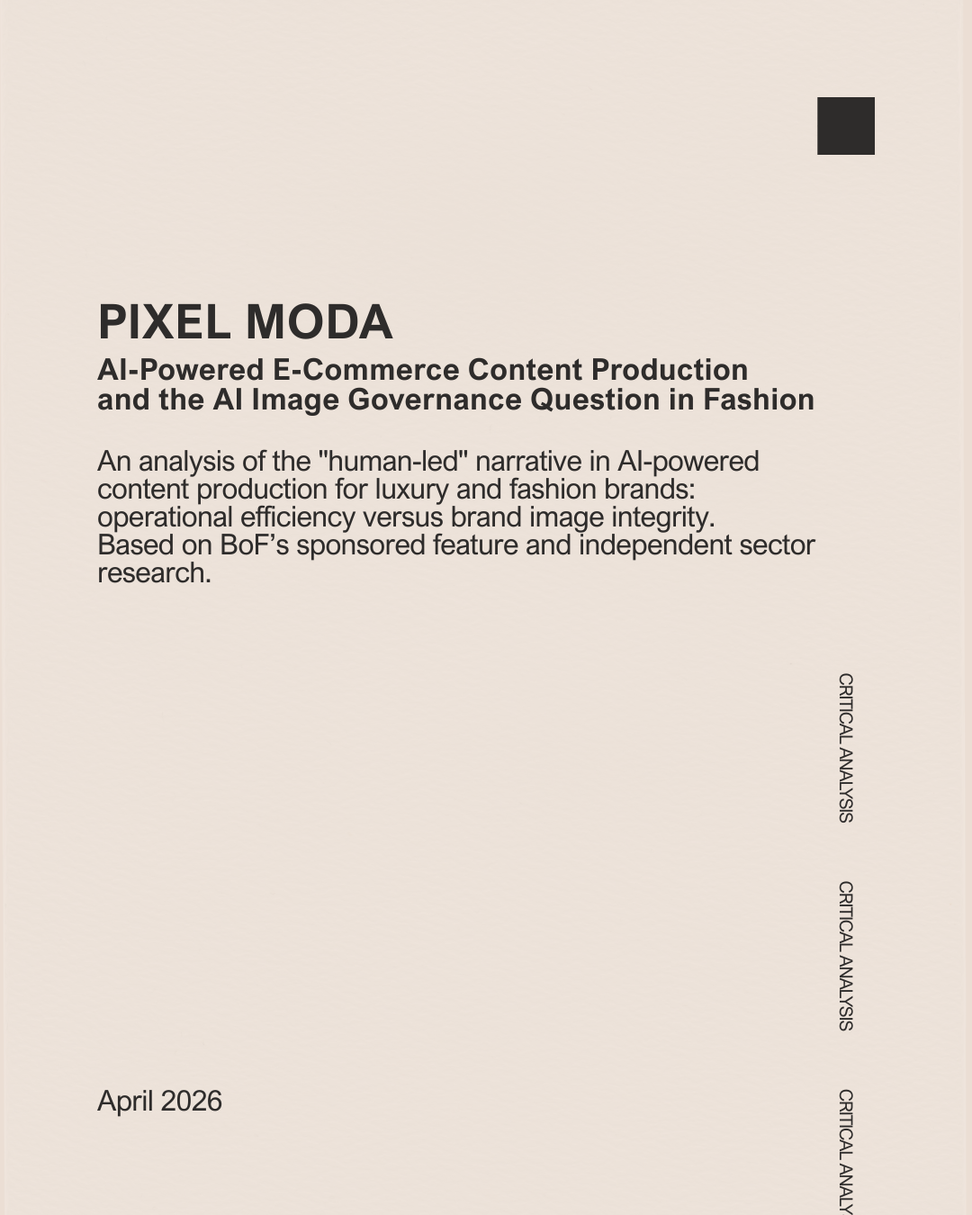 Pixel Moda: AI Content Production &amp; the Image Governance Question