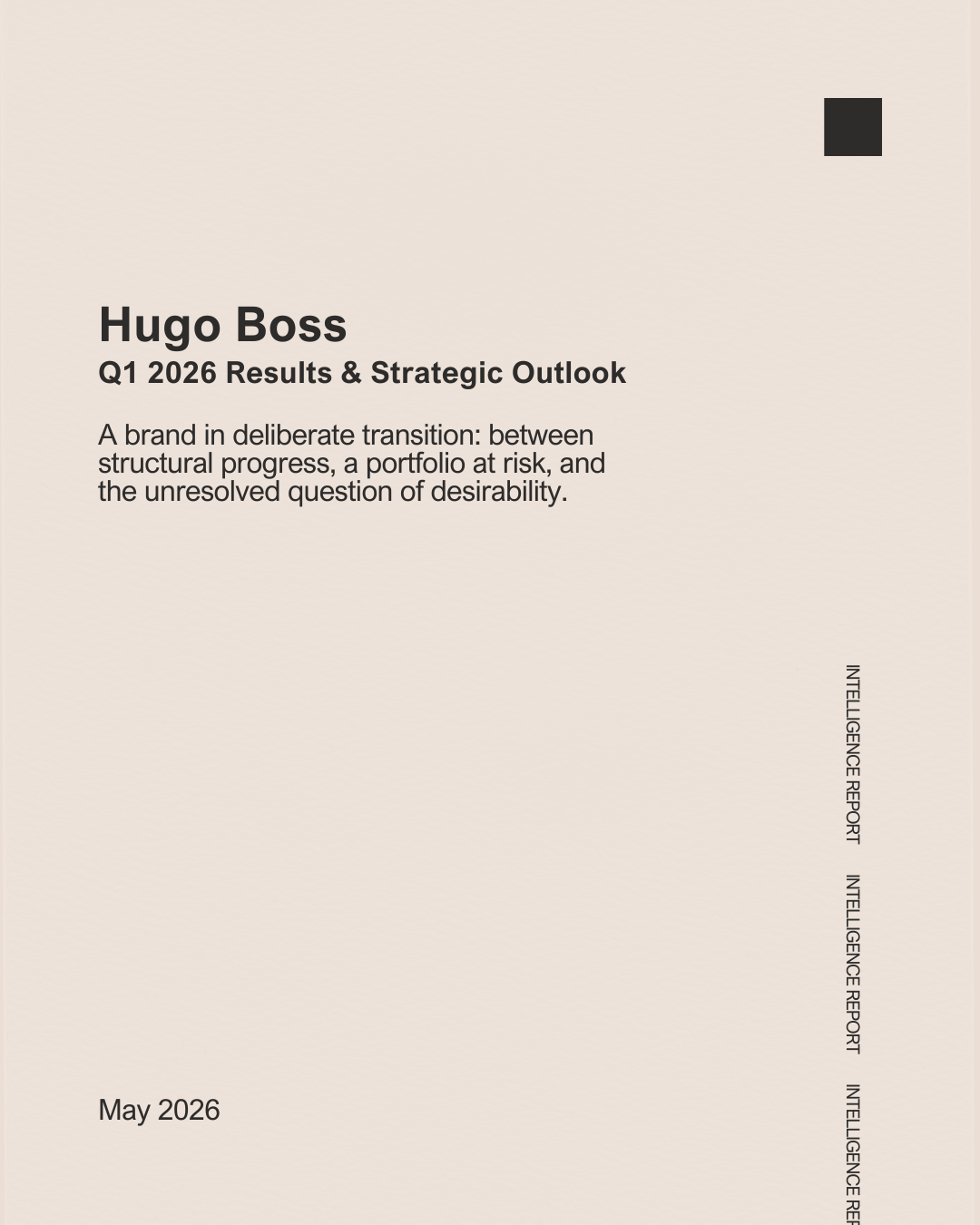 Hugo Boss: Q1 2026 Results &amp; Strategic Outlook