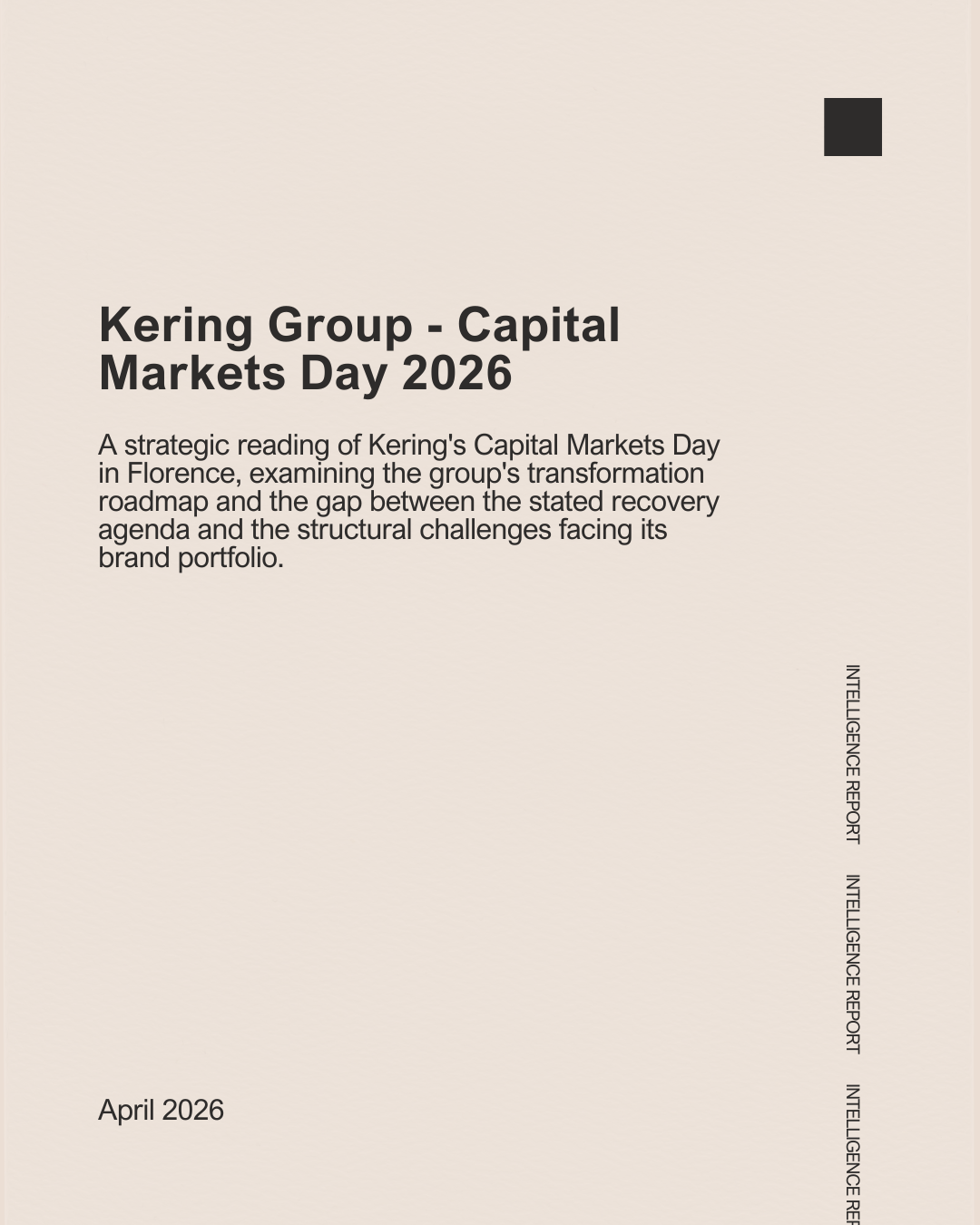Kering Group: Capital Markets Day 2026