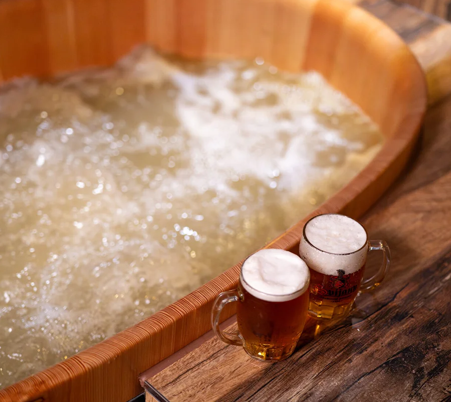 Beer spa in Prague - 100€ / 15.000kr.