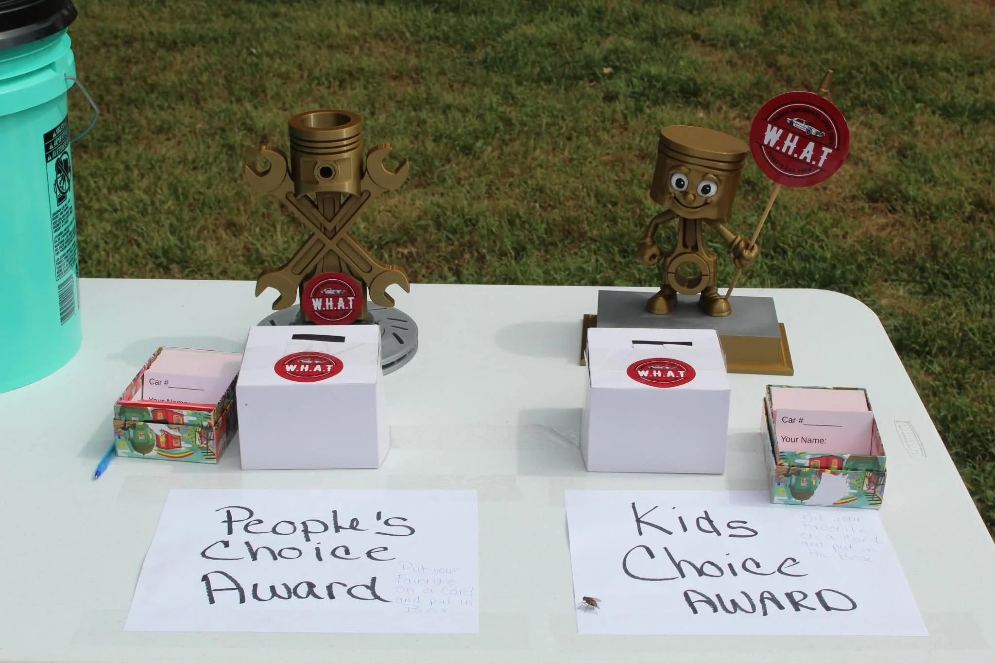 People's Choice and Kid's choice 3D printed awards - thanks to Jeff Malina!

Shot by our own Wahoo resident, Angiee Dey