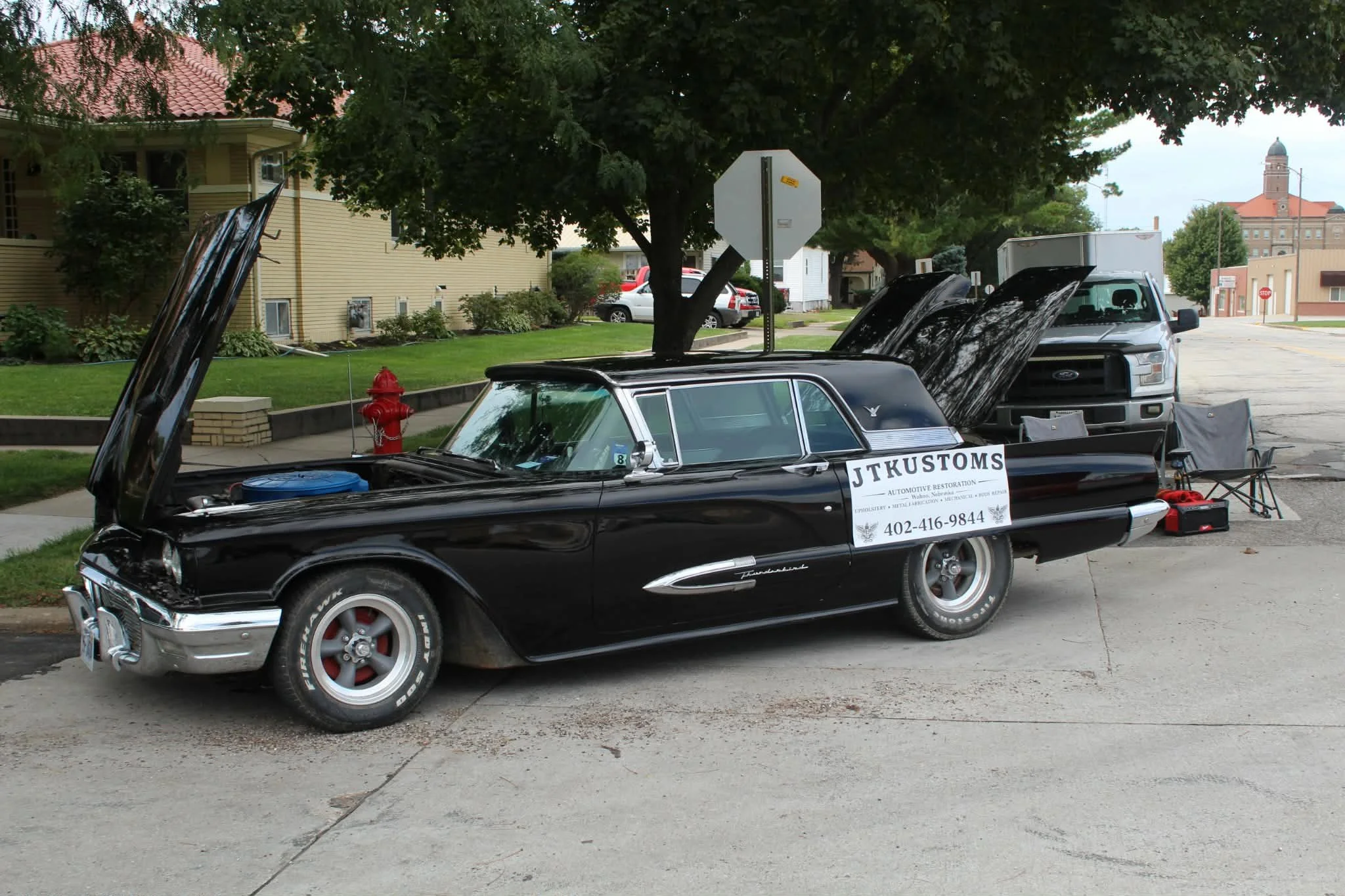 John Klement advertising his business JTKustoms Automotive Restoration

Shot by our own Wahoo resident, Angiee Dey