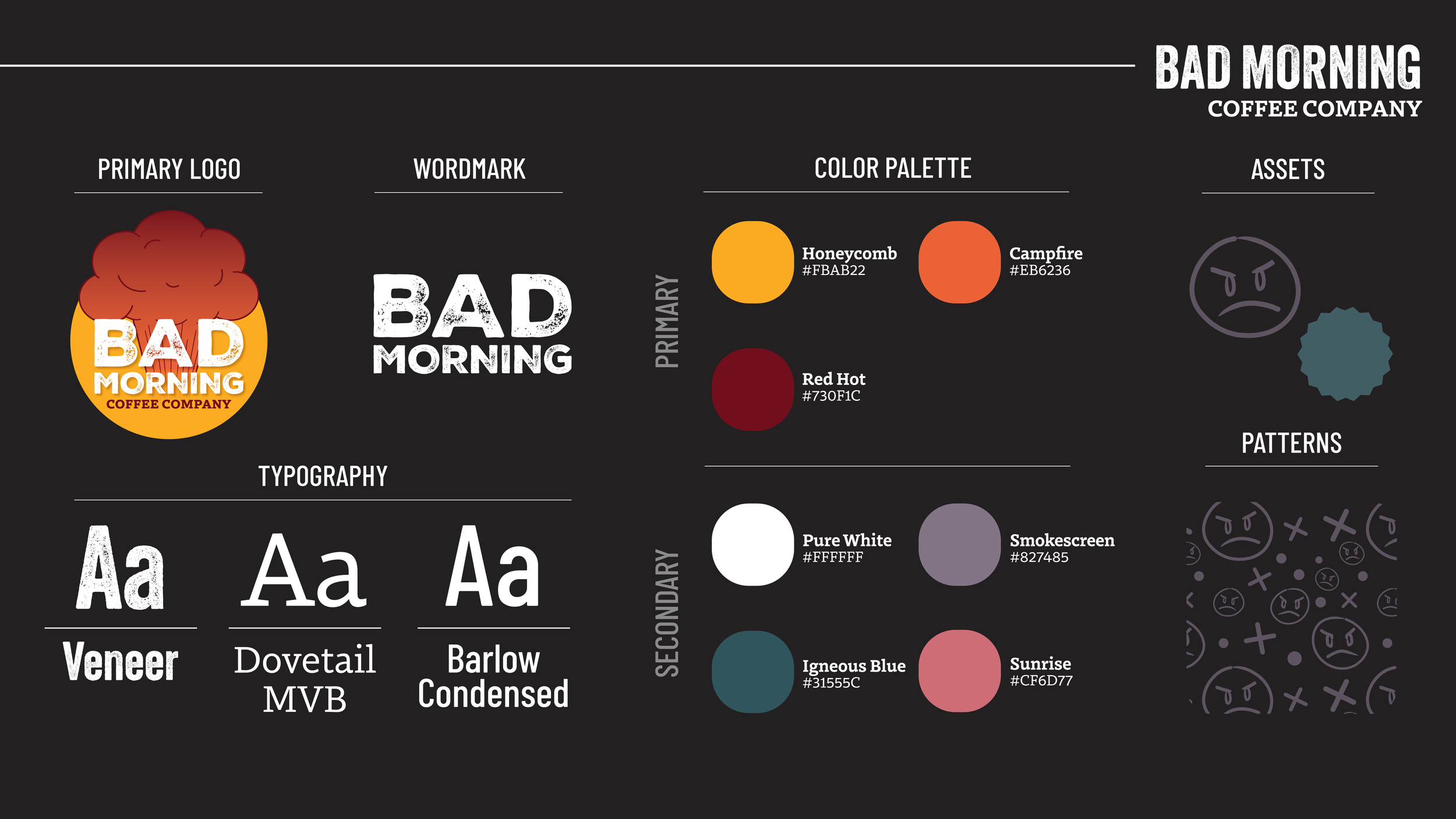 Style Guide with accordingly aggressive colors