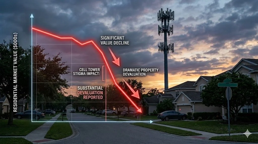 The 20% Hit: How Cell Towers Devalue Residential Real Estate