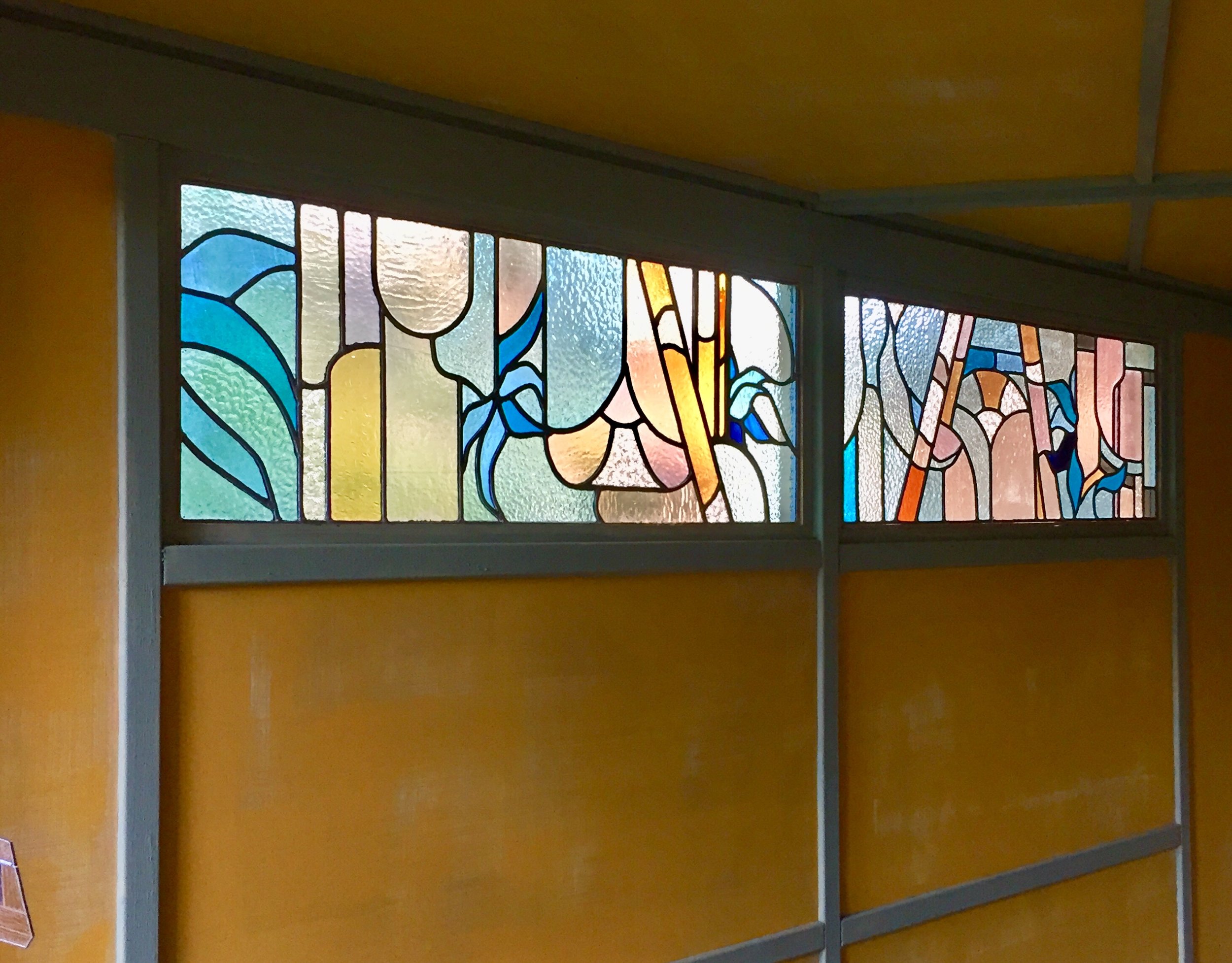 stained glass office garden room zoe henderson London