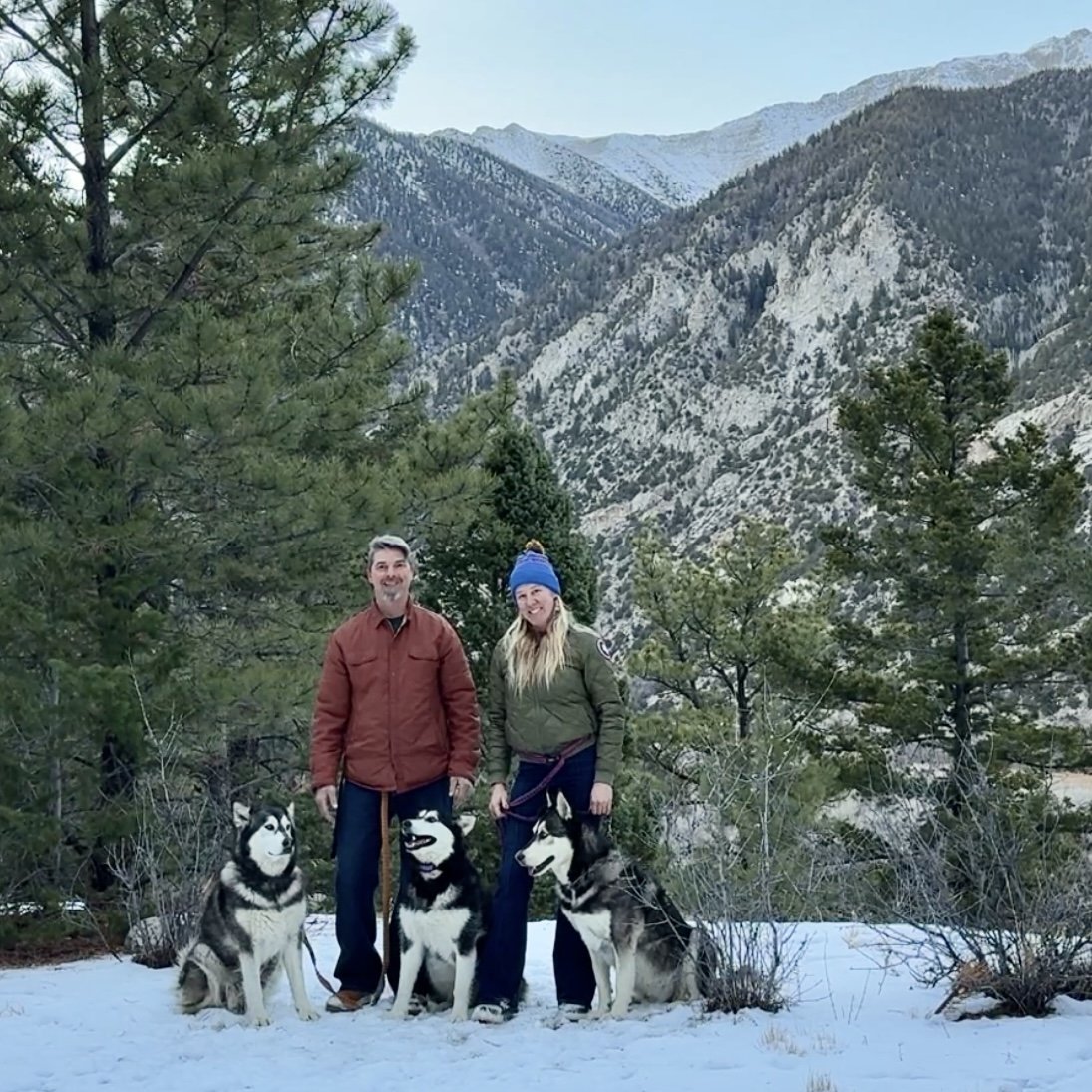 Narvalo Bags are made by Gracie Cole where she lives in Nathrop, Colorado with her husband, Kevin Cole, and three Alaskan Malamutes and Huskies, and often go on snowy trails in the forested mountains