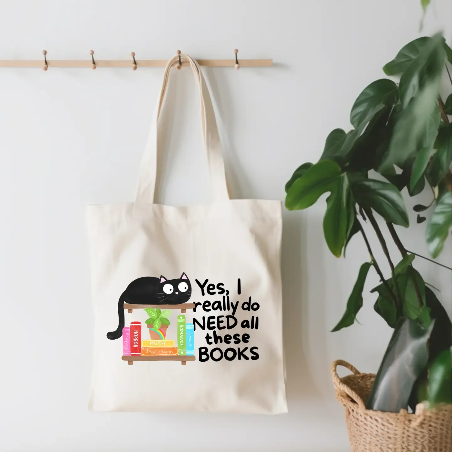 Yes, I Do Need All These Books Canvas Tote Bag