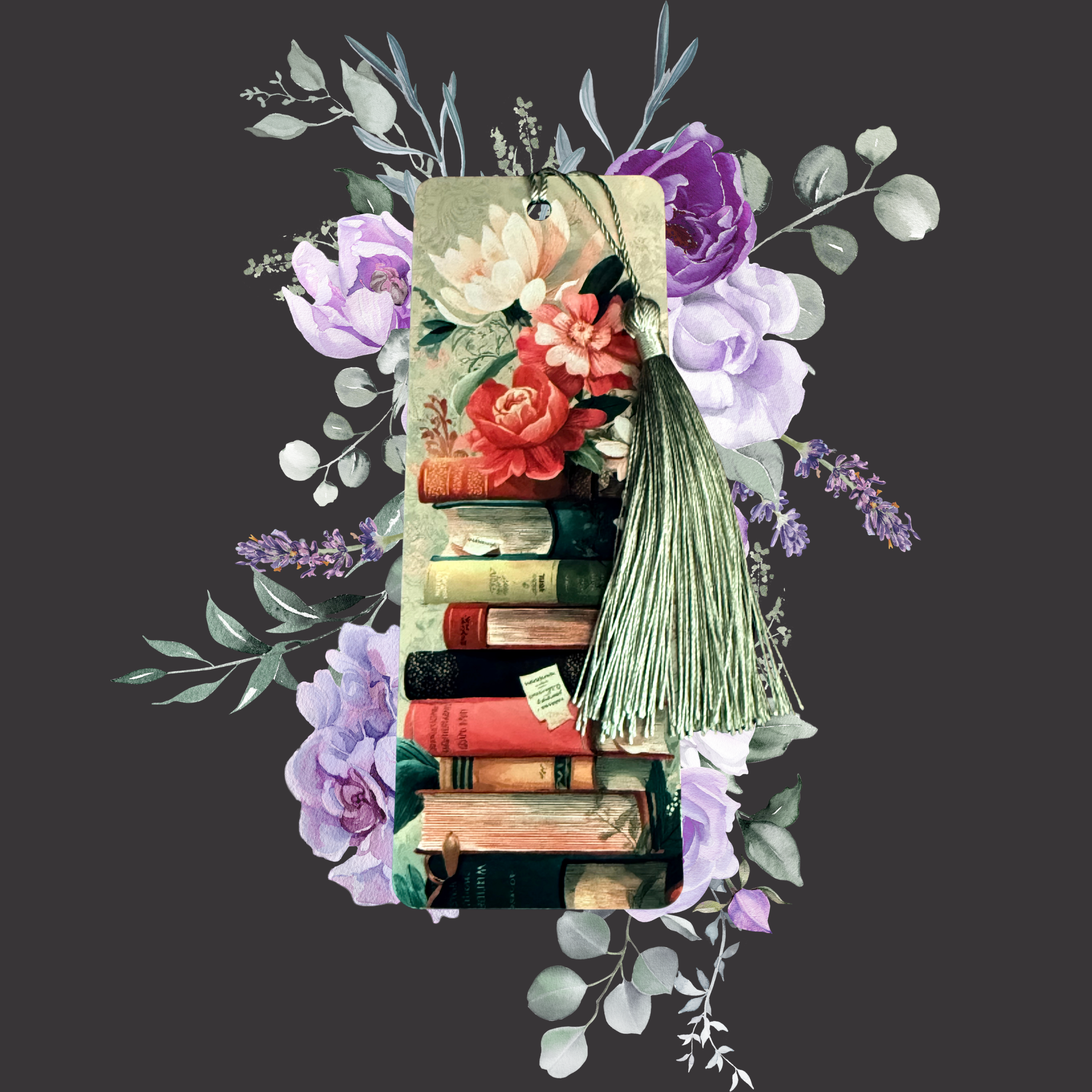 Floral and Book Metal Bookmarks