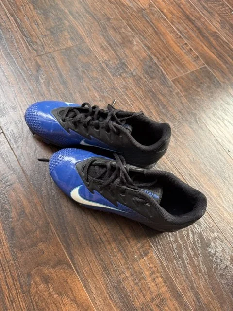 05: Mens - Nike Vapor - Black/White/Blue - Size: 6.5