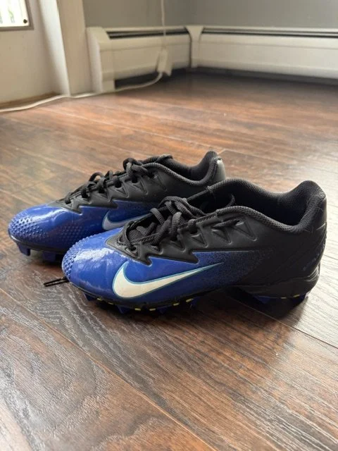 05: Mens - Nike Vapor - Black/White/Blue - Size: 6.5