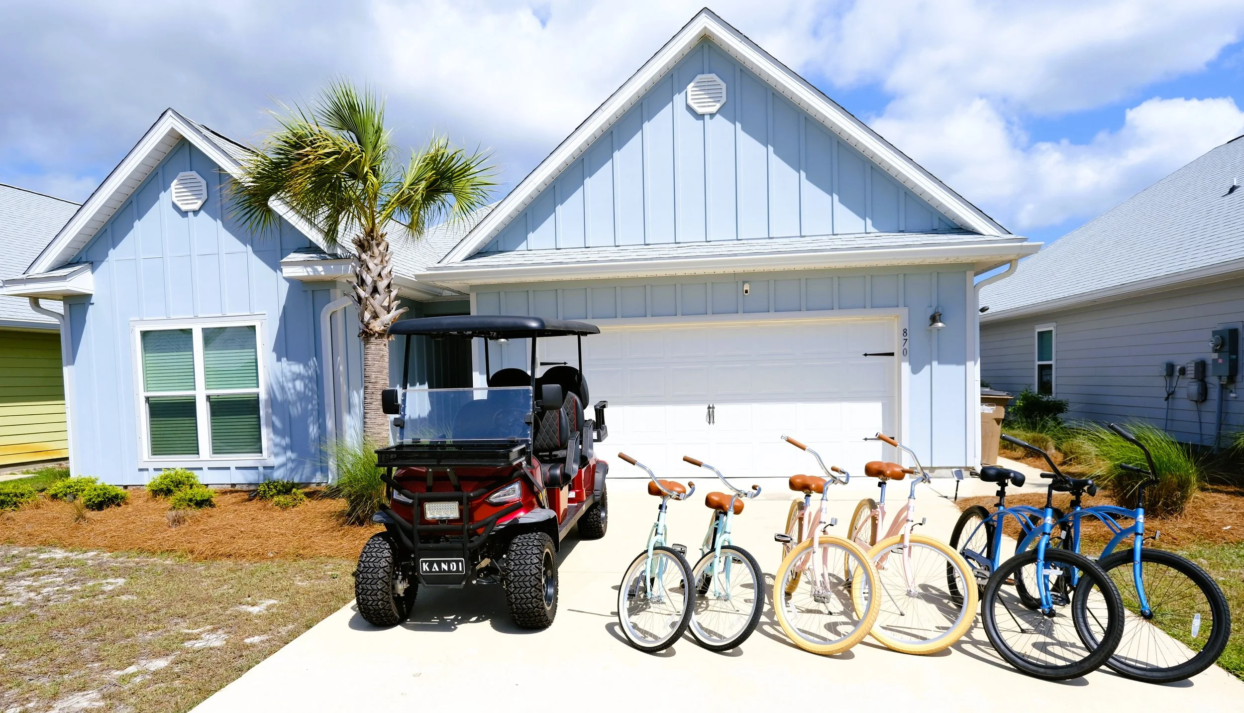 6-Seat Golf Cart + Bikes with rental