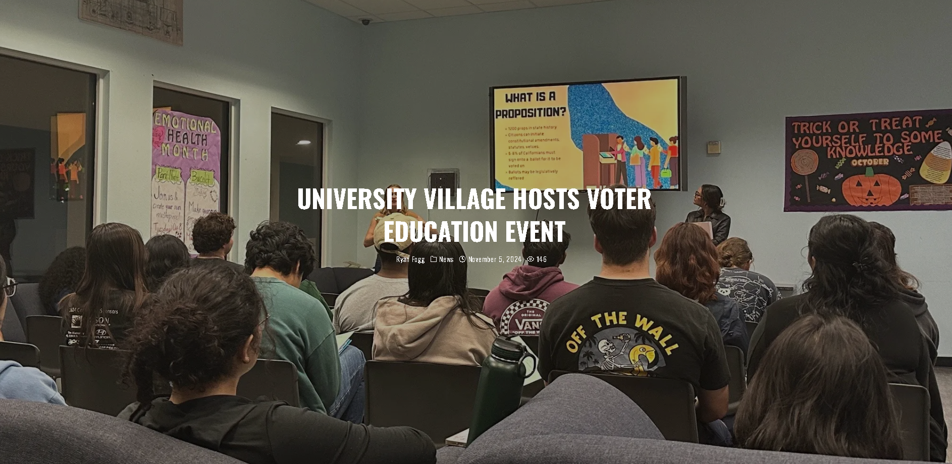 University Village hosts voter education event