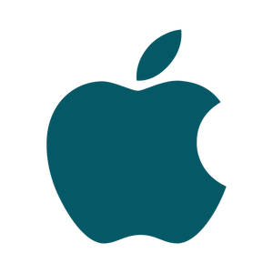 Apple logo with a bite taken out of it