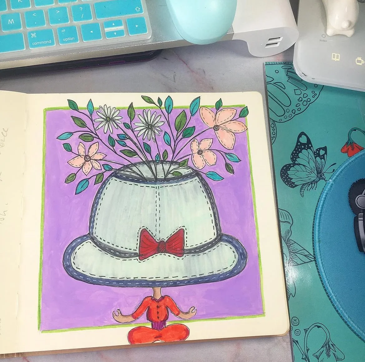 Flourishing-image made during my supervision course